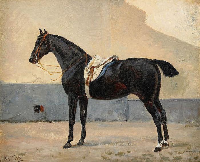John Arsenius Portrait of a Horse Germany oil painting art